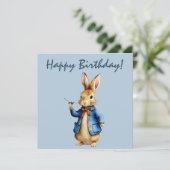 ピーター・ザ・ウサギとウェレンハッピーバースデー カード (スタンド正面)