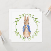 ピーター・ザ・ウサギとグリーン・リーフ・リース カード (正面/裏面インサイチュ)