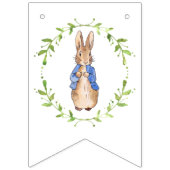 ピーター・ザ・ウサギとグリーン・リーフ・リース バンティングフラッグ (第2の旗)
