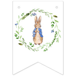 ピーター・ザ・ウサギとグリーン・リーフ・リース バンティングフラッグ
