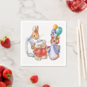 ピーター・ザ・ウサギとジョセフィーヌ・バニー スタンダードカクテルナプキン (インサイチュ)