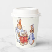 ピーター・ザ・ウサギとジョセフィーヌ・バニー 紙コップ (正面)