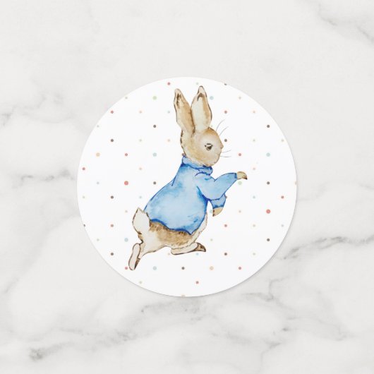 ピーター・ザ・ウサギと家族の赤ちゃんシャワー コンフェッティ (スモール正面)