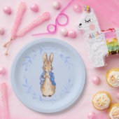 ピーター・ザ・ウサギと青い葉のリース ペーパープレート (パーティー)