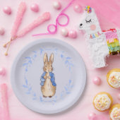 ピーター・ザ・ウサギと青い葉のリース ペーパープレート (パーティー)