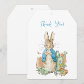 ピーター・ザ・ウサギの庭でサンキュー サンキューカード (正面/裏面)