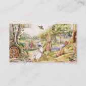 ピーター・ザ・ウサギの森の友人たちがシャワーを浴びる エンクロージャーカード (裏面)