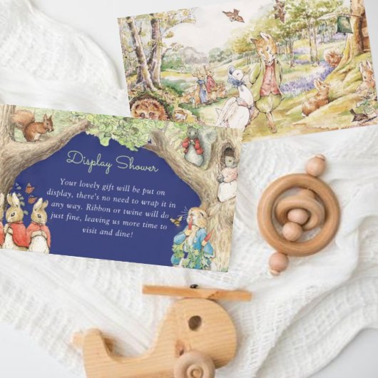 ピーター・ザ・ウサギの森の友人たちがシャワーを浴びる エンクロージャーカード