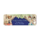 ピーター・ザ・ウサギの森の友人たちがシャワーを浴びる ラベル (正面)