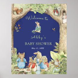 ピーター・ザ・ウサギの森の友達がシャワーを浴びてようこそ ポスター