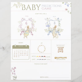 ピーター・ザ・ウサギの赤ちゃんシャワー推理ゲーム