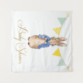 ピーター・ザ・ウサギの赤ちゃんシャワー タペストリー (正面(横))