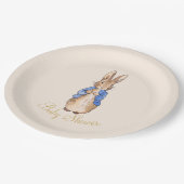 ピーター・ザ・ウサギの赤ちゃんシャワー ペーパープレート (アングル)