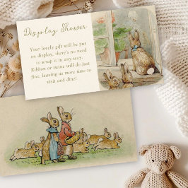 ピーター・ザ・ウサギ赤ちゃんシャワー展示シャワー エンクロージャーカード