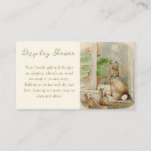 ピーター・ザ・ウサギ赤ちゃんシャワー展示シャワー エンクロージャーカード (正面)