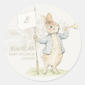ピーター・ザ・ウサギSome Bunny Baby Shower ラウンドシール (正面)