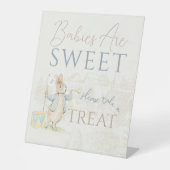 ピーター・ザ・ラビットいくつかのバニーベビーは甘い 台座サイン (正面)