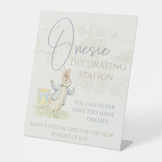 ピーター・ザ・ラビットいくつかのベビー飾の駅 台座サイン (正面)