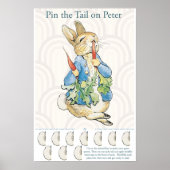 ピーター・ザ・ラビットがバニーゲームで尾をピン留めする ポスター (正面)
