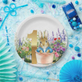 ピーター・ザ・ラビットがポットの最初の誕生日に ペーパープレート (パーティー)