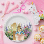 ピーター・ザ・ラビットがポットの最初の誕生日に ペーパープレート (パーティー)