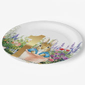 ピーター・ザ・ラビットがポットの最初の誕生日に ペーパープレート (アングル)