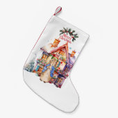 ピーター・ザ・ラビットとクリスマスコテージ スモールクリスマスストッキング (正面 (吊り時))