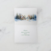 ピーター・ザ・ラビットと雪だるま シーズンカード (内部)