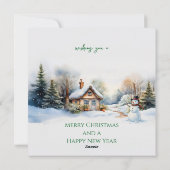 ピーター・ザ・ラビットと雪だるま シーズンカード (裏面)