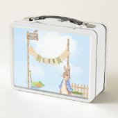 ピーター・ザ・ラビットのガーデニング メタルランチボックス (裏面)