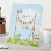 ピーター・ザ・ラビットのガーデニング 台座サイン (インサイチュ)