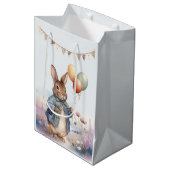ピーター・ザ・ラビットのバンティングと風船 ミディアムペーパーバッグ (正面アングル)