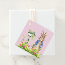 ピーター・ザ・ラビットの庭のピンク フェイバータグ