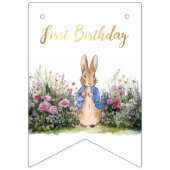 ピーター・ザ・ラビットの庭の最初の誕生日 バンティングフラッグ (第2の旗)