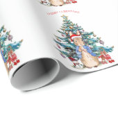 ピーター・ザ・ラビットの祝クリスマス ラッピングペーパー (ロールコーナー)