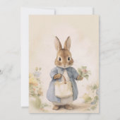 ピーター・ザ・ラビットの誕生日パーティー 招待状 (裏面)