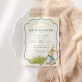 ピーター・ザ・ラビットはヴィンテージ・ベイビー・シャワーの途中にある 招待状