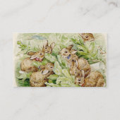 ピーター・ザ・ラビットガーデン赤ちゃんシャワー予約リクエスト エンクロージャーカード (裏面)