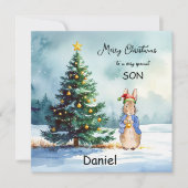 ピーター・ザ・ラビットクリスマスツリー シーズンカード (正面)