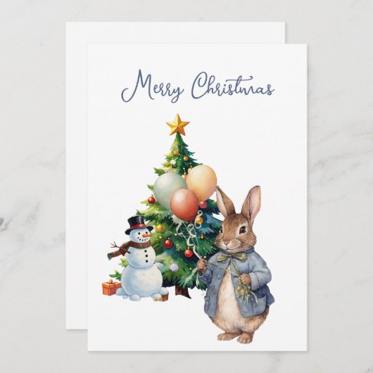 ピーター・ザ・ラビットクリスマスツリー シーズンカード (正面/裏面)