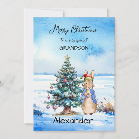 ピーター・ザ・ラビットクリスマスツリー シーズンカード (正面)