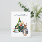 ピーター・ザ・ラビットクリスマスツリー シーズンポストカード (スタンド正面)