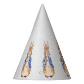 ピーター・ザ・ラビットグレイリネンの背景 パーティーハット (左)