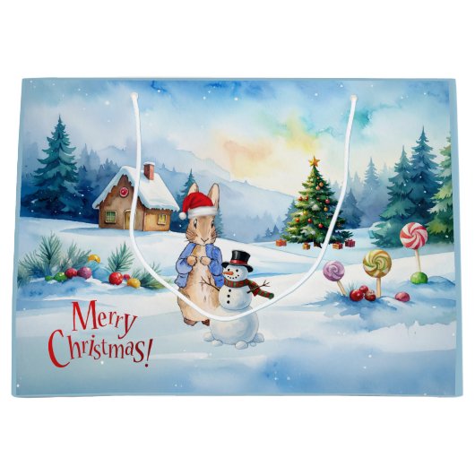 ピーター・ザ・ラビットジンジャーパンの家 ラージペーパーバッグ (正面)