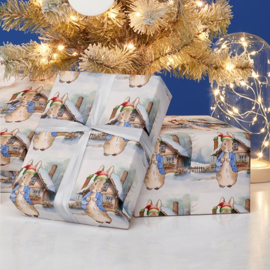 ピーター・ザ・ラビットスノークリスマス ラッピングペーパー (クリスマス)