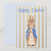 ピーター・ザ・ラビットハッピーイースター挨拶 シーズンカード (正面/裏面)
