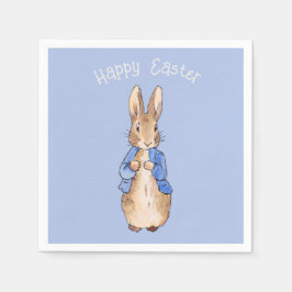 ピーター・ザ・ラビットハッピーイースター挨拶 スタンダードカクテルナプキン