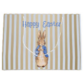 ピーター・ザ・ラビットハッピーイースター挨拶 ラージペーパーバッグ (正面)