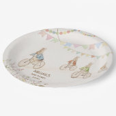 ピーター・ザ・ラビットバニー男女兼用・ベイビー・シャワー ペーパープレート (アングル)