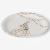 ピーター・ザ・ラビットバニー男女兼用・ベイビー・シャワー ペーパープレート (アングル)